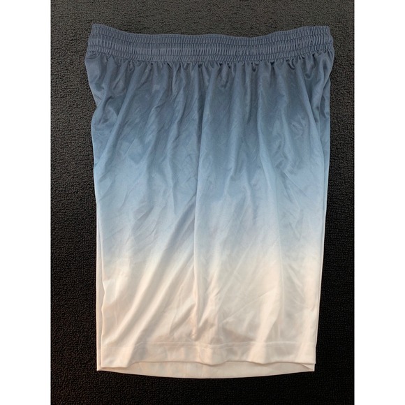 Badger Sport Men Ombre Gradient Athletic Shorts Blue White‎ Size L - Picture 3 of 9